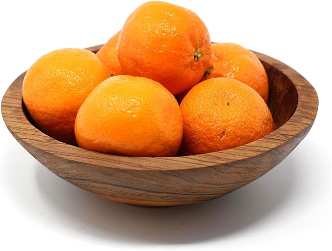Global Crafts 9 Inch Hand-Carved Olive Wood Bowl, Uniquely Crafted in Kenya, Slight Variation Due to Handmade Nature