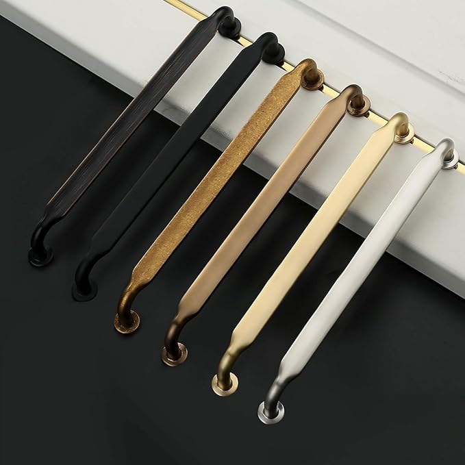 Asidrama 10 Pack 10 Inch(254mm) Brushed Satin Nickel Kitchen Cabinet Handles, Cabinet Pulls Kitchen Cabinet Hardware for Cupboard Drawer Pulls