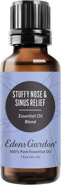 Edens Garden Stuffy Nose & Sinus Relief Essential Oil Blend- 100% Pure Premium Grade, Undiluted, Natural, Therapeutic, Aromatherapy, The Best for Skin, Face, Humidifiers 30 ml (1 fl oz)