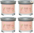 Yankee Candle Small Tumbler Scented Single Wick Jar Candle, Fresh Cut Roses, Over 20 Hours of Burn Time, 4.3 Ounce (Pack of 4)