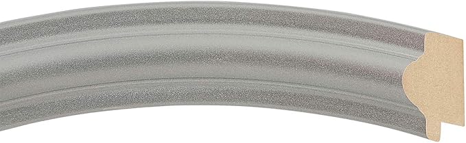 OVALCREST Round Beveled Wall Mirror for Home Decor - Philadelphia Style - Silver Spray - 22x22 Outside Dimensions