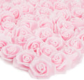 Juvale Wedding Decor Artificial Flowers Carnation Heads - Faux Flowers for Vase, Centerpiece Table Decorations, Wedding Centerpieces & Bridal Bouquet & - Bulk 100 Pack, 3-Inch Diameter, Light Pink