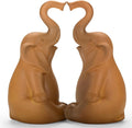 Loving Pair of Elephants, Elephant Statues for Home Decor, Elephant Figurines for Shelf, Table or Living Room, Symbol of Love and Harmony, Gift for Women, Mom