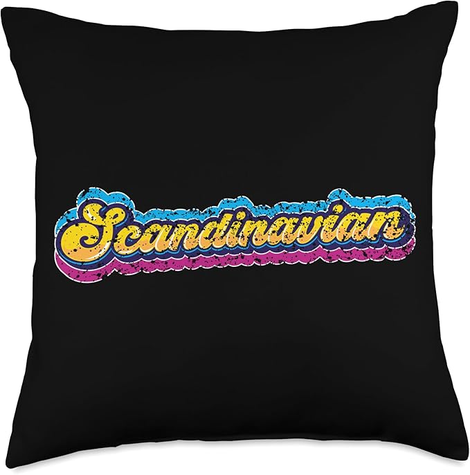 Scandinavian Scandinavic Scandinavia Roots Nordic Throw Pillow