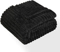 Twin Fleece Blanket for Couch - Super Soft Cozy Throw Blankets for Women,3D Striped Lightweight Blanket for Girls,All Seasons Flannel Blanket，Bed Home Decor，60x80 Inches