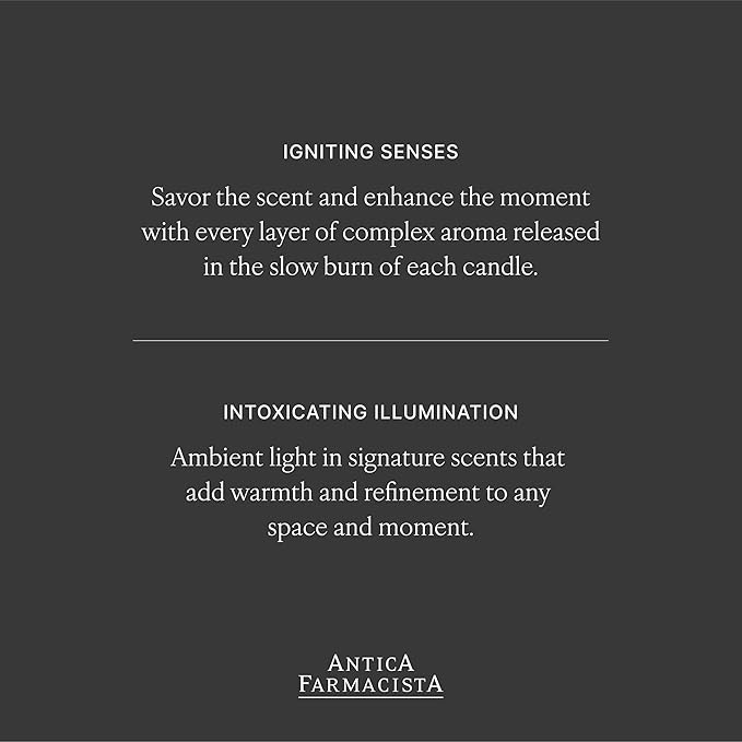 Antica Farmacista Three-Wick Candle - Decorative Home Candle - Long-Lasting & Premium Scented - Luxury Gift - Warm White, 9 oz