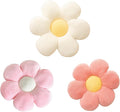 Flower Pillow - 3 Pcs Flower Shaped Throw Pillow 15.7'' Cute Daisy Flower Pillow Flower Seating Cushions for Adults Kids Home Bedroom Sofa Chair Couch Decor (White/Lightpink/Pink, 15.74 in)
