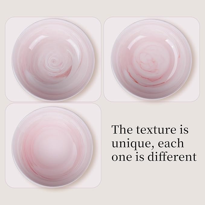 Marble-patterned Ceramic Candy Dish Small Candy Bowl for Office Desk Modern Home Decor Decorative Bowl, Pink