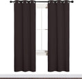 NICETOWN Blackout Curtain Panels for Bedroom Window, Triple Weave Microfiber Energy Saving Thermal Insulated Solid Grommet Blackout Draperies and Drapes(One Pair, 34 inches by 72 inches, Toffee Brown)
