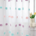 MYSKY HOME Rainbow Curtains for Bedroom Nursery Pom Pom Curtains Kids 84 Inch Length Long White Sheer Curtains 2 Panels Set for Living Room Girls Room Rod Pocket Farmhouse Dining Room 52 x 84 inch