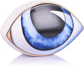 Big Eye Sculpture, Ceramic Eye Statue, Modern Design Decor Home Living Room, Entryway, Bedroom, TV Stand, Shelf, Spiritual Decor Dining Table Centerpiece (Blue)