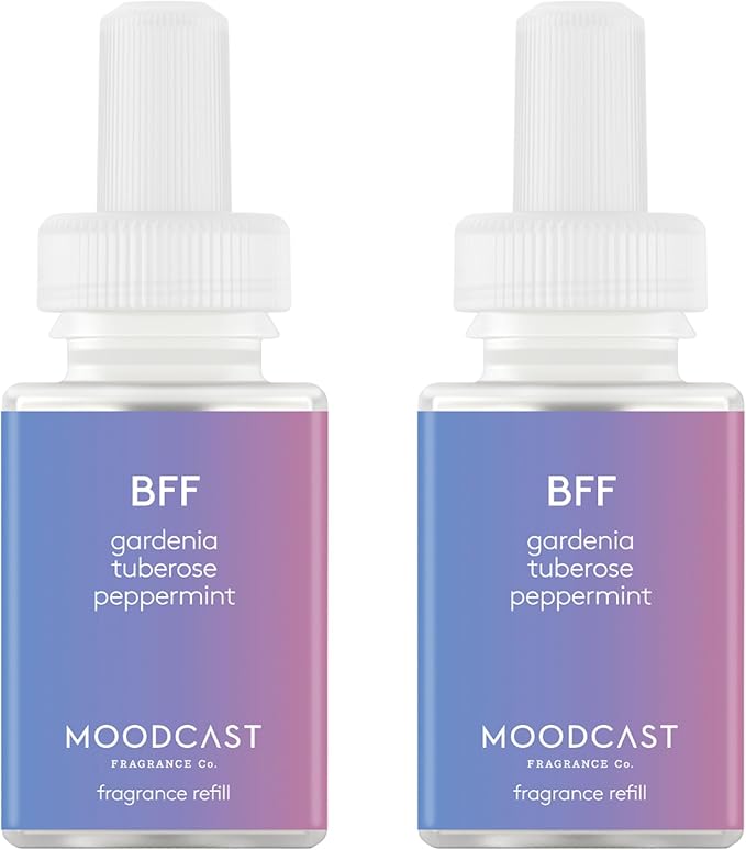 Pura & Moodcast Home Scent Refill - Smart Air Diffuser - Up to 120-Hours of Luxury Fragrance per Refill - Home Essential - Clean & Safe Diffuser Fragrance - 2 Pack, BFF