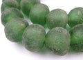 Jumbo Recycled Glass Beads, 21–25mm – African Sea Glass for Wall Hangings, Coffee Table Decor, Shelf Styling, and Home Accents – (Light Green) – The Bead Chest