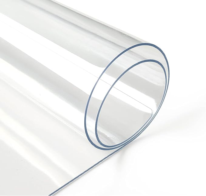 Deep Dream 1.5mm Clear Desk Cover Protector, 19×63 Inch Clear Desk Cover, Rectangular Vinyl Desk Pad, PVC Plastic Table Cover for Office, Dresser, Night Stand, Computer & Writing Desk Tabletop