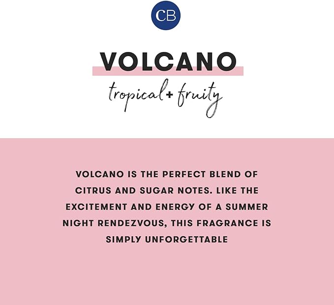 Capri Blue Volcano Scented Candles - Luxury Glass Jar Candles for Home Scented with Tropical Fruit & Sugared Citrus - Soy Wax Blend - Capri Blue Volcano - Bubblegum Color (19 oz)
