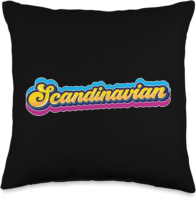 Scandinavian Scandinavic Scandinavia Roots Nordic Throw Pillow