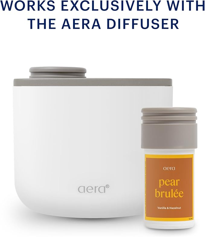 Aera Mini Pear Brulee - Essential Oil for Home - Delightful and Delicious Fragrance - Notes of Vanilla and Hazelnut - Scent Refill - Capsule Size Works with Mini Diffuser