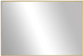 Frame My Mirror Gold Metal Framed Mirror, 20" x 54" Mirror for Bathroom, Metal Frame, True Reflections Glass, Gold Finish, Stanton Design, Hangs Horizontally or Vertically, Made in USA
