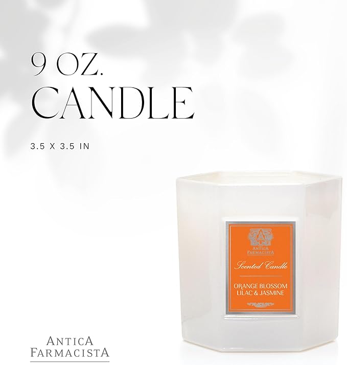 Antica Farmacista Three-Wick Candle - Decorative Home Candle - Long-Lasting & Premium Scented - Luxury Gift - Orange Blossom, Lilac & Jasmine, 9 oz