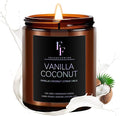 Vanilla Coconut Candle, Scented Candle for Home Soy Wax Candle, Aromatherapy Candle Gift for Women Men, 7oz