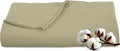 Royale Linens 300 Thread Count 100% Long Staple Combed Cotton Flat Sheet - Super Soft - Top Sheets - Twin Flat Sheet Sold Separately - Breathable, Cool & Crisp Percale Sheets Only (Twin, Sage Green)