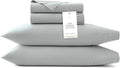 BOLL & BRANCH Signature Hemmed Sheet Set - Full, Shore - Luxury 100% Organic Cotton - Includes 1 Flat, 1 Fitted, 2 Pillowcases - Buttery Soft