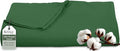 Royale Linens 300 Thread Count 100% Long Staple Combed Cotton Flat Sheet - Super Soft- Top Sheets- Twin Flat Sheet Sold Separately - Breathable, Cool & Crisp Percale Sheets Only (Twin, Hunter Green)