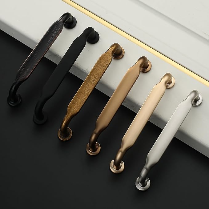 Asidrama 10 Pack 3.75 Inch(96mm) Matte Black Kitchen Cabinet Handles, Cabinet Pulls Kitchen Cabinet Hardware for Cupboard Drawer Pulls