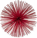 Modern Day Accents 5251 Erizo Spiked Medium Red Sphere, Coffee Table Room Decor, Red Decor, Table Decor, Shelf Decor, Modern Decor, Starburst Centerpiece, Spike Ball Decoration, Home, 8" D