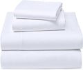 RUVANTI 100% Cotton Full Size Bed Sheets, 4 Pieces, Soft & Breathable Percale Weave Bedding, Deep Pocket 16", Hotel Standard, Crisp Cool Feel, Durable, Perfect Sheet Set Dyed, Milky White