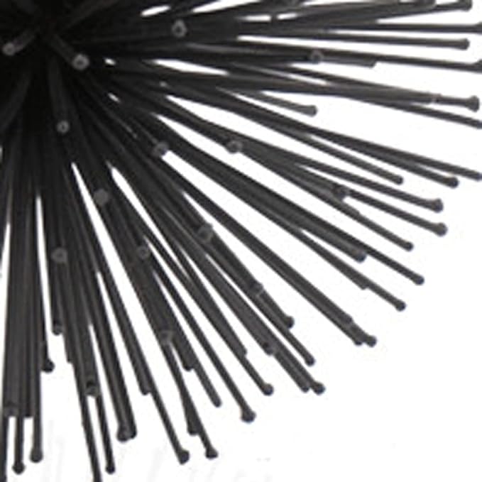 Modern Day Accents 5367 Erizo Urchin Small Black Sphere, Coffee Table Room Decor, Black Decor, Table Decor, Shelf Decor, Modern Decor, Starburst Centerpiece, Spike Ball Decoration, Home, 6" D