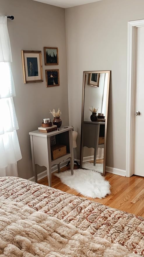 Frame My Mirror Gold Bathroom Mirror for Wall, 36" x 48" Champagne Bronze Bathroom Vanity Mirror, Made in USA, Hangs Horizontally or Vertically, Ellis Design