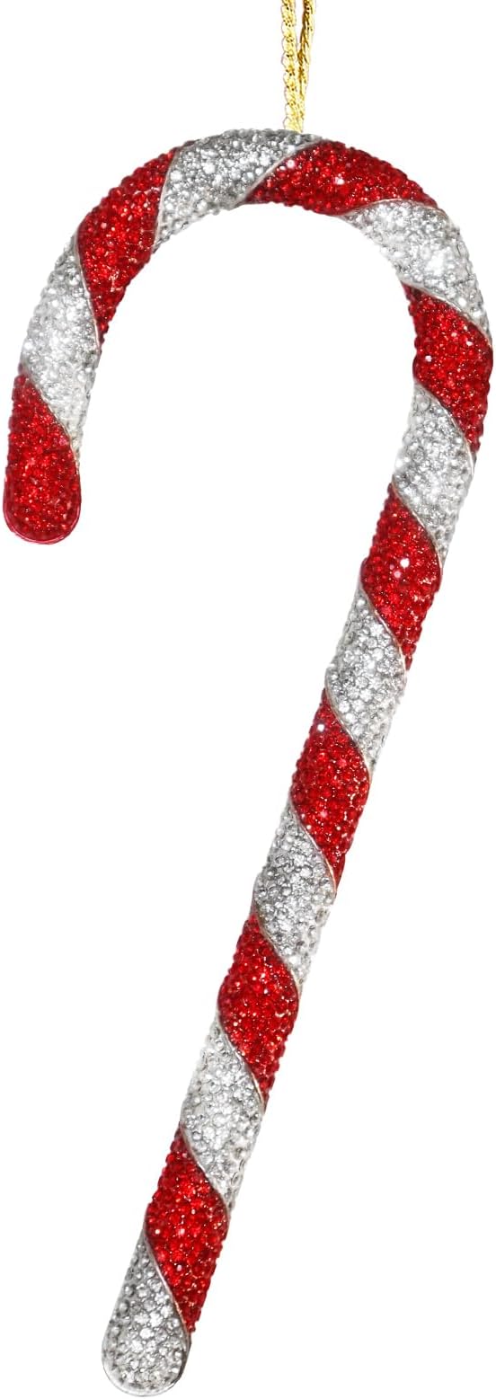 2025 Christmas Candy Cane Ornaments Hanging Ornaments for Christmas Tree Decorations Keepsake Gifts for Sisters Mom Grandma Women|Candy Cane Ornament