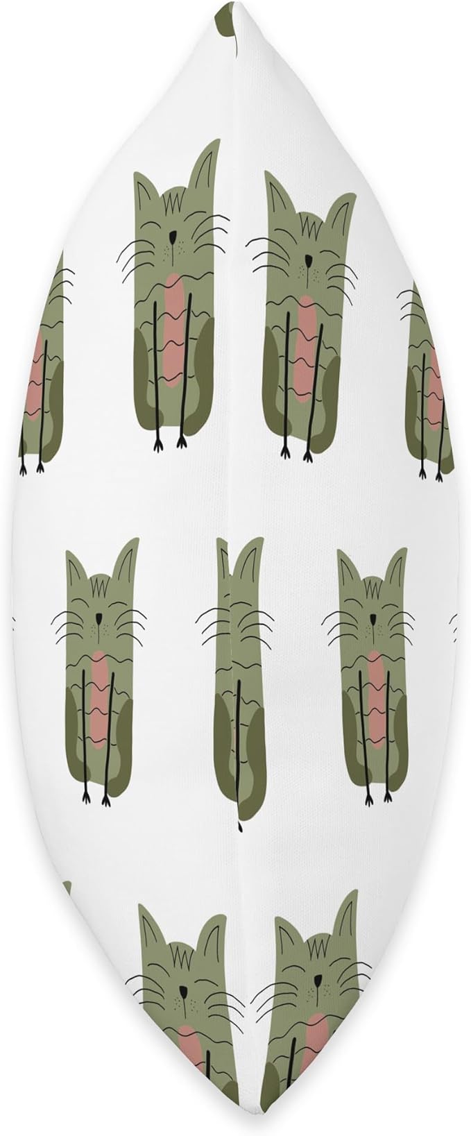 Cute Scandinavian Animals Designs Scandinavian Cat Boho Pattern Throw Pillow, 18x18, Multicolor