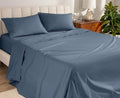 Bare Home 100% Organic Cotton Full XL Sheet Set - Crisp Percale Weave - Lightweight & Breathable - Bedding Sheets & Pillowcases (Full XL, Bering Sea)