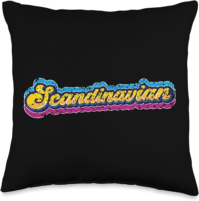 Scandinavian Scandinavic Scandinavia Roots Nordic Throw Pillow
