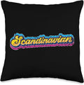 Scandinavian Scandinavic Scandinavia Roots Nordic Throw Pillow