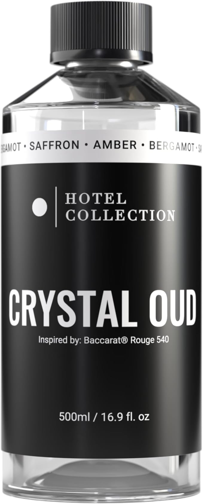 Hotel Collection Diffuser Oil - Crystal Oud - Aromatherapy Essential Fragrance Oil - Bergamot, Sweet Berries, Jasmine & Saffron - 500ML 16.9 Fl oz