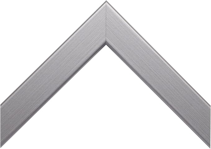 Frame My Mirror Silver Bathroom Mirror for Wall, 30" x 54" Stainless Steel Bathroom Vanity Mirror, Made in USA, Hangs Horizontally or Vertically, Ellis Design