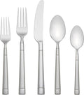 Kate Spade New York Fair Harbor Flatware Set, 18/10 Stainless Steel, 45-Piece