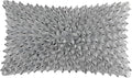 KINGROSE 3D Flower Home Decorative Accent Throw Pillow Case Artistic Cushion Cover for Sofa Couch Chair 12 x 20 Inches Velvet Light Grey