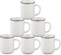 Coffee Mugs Set of 6, 12 oz Coffee Cups Ceramic, Ceramic Coffee Mug with Handle and Speckled Patterns for Latte, Tea, Cocoa, Milk, Cappuccino, Microwave & Dishwasher Safe