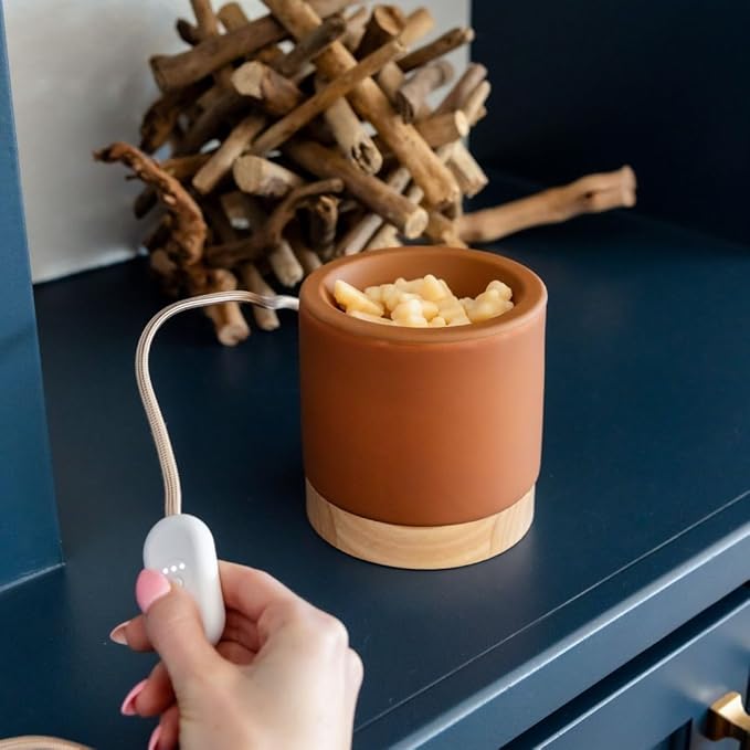 Happy Wax Clay Mod Max XL Warmer - Our Largest Warmer Ever! - Perfect for Great Rooms & Open Concept Spaces - for use with Scented Wax Melts