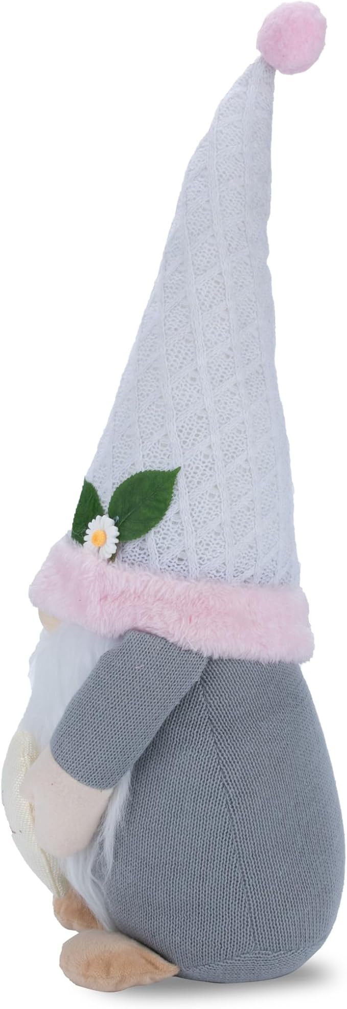 Rae Dunn Be Mine Valentine Gnomes – Gray & Pink Plush Gnome with Heart – Valentine’s Day Gnome Decor – All Season Ornaments – Valentine Gifts