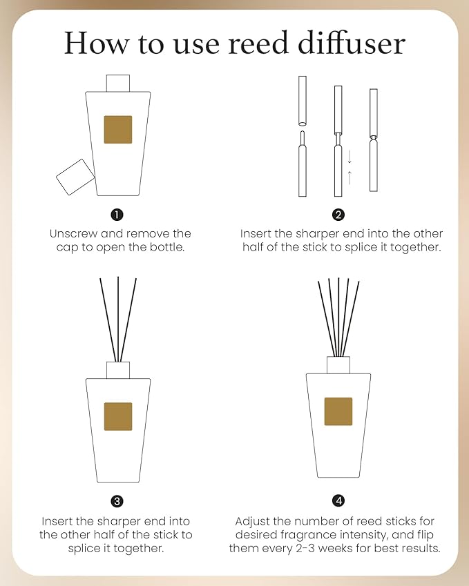 M&SENSE Peony Blush Sude Reed Diffuser Set - 8.79fl oz Home Fragrance Non-Toxic Essential Oil Diffuser with Sticks, Air Freshner Gifts for House Bedroom Bathroom Office Decor