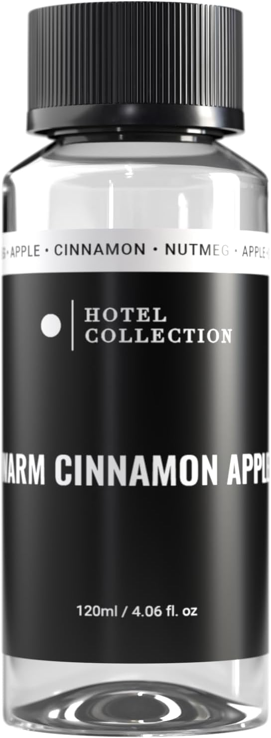 Hotel Collection Diffuser Oil - Warm Cinnamon Apple - Aromatherapy Essential Fragrance Oil - Cinnamon, Nutmeg & Apple - 120mL 4.1 Fl oz