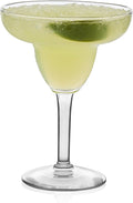 Libbey Margarita Glasses Set of 12, Durable Large Margarita Glass, 9 Oz Dishwasher Safe Stemmed Drinking Glasses Gift for Weddings, Parties and More