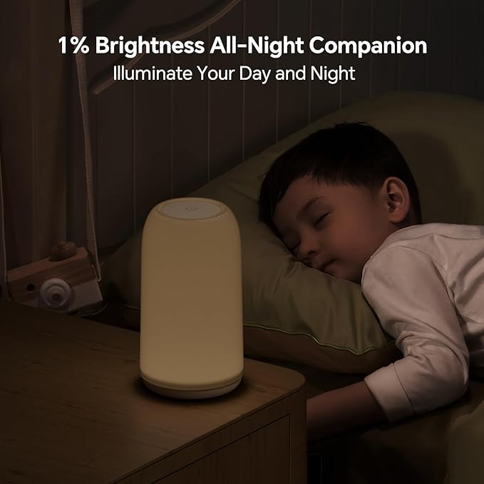 Outdoor Cordless Table Lamps Rechargeable, Touch Lamp [Sleek Design & RGB Mode] 4-Level Brightness Outdoor Lamps for Patio, LED Lamp Multi-Color Smart Nightstand Lamp for Outdoor Table lamp