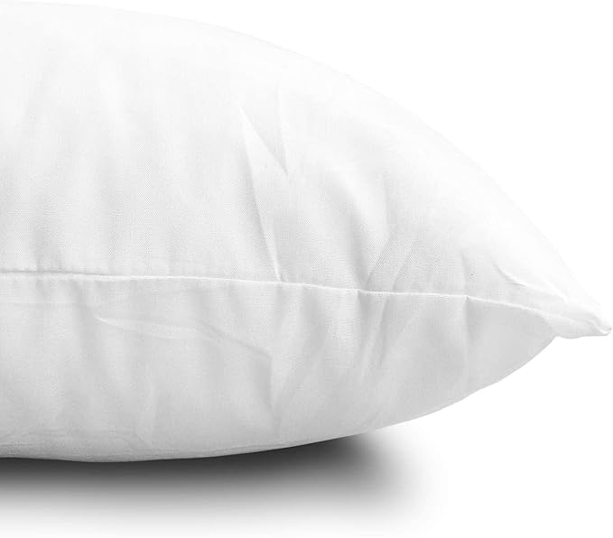 20 x 20 Throw Pillow Inserts, Outdoor Pillows Water-Resistant, Square Form Cushion Stuffer for Garden, Bench, Patio, Lightweight Soft Fillers for Sofa, Bed, and Home Décor
