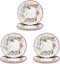 Certified International Christmas Gatherings 11" Melamine Dinner Plates,(Pack of 12)